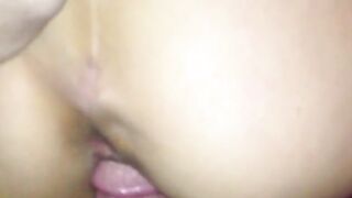 POV Doggy Creampie Makes GF Queef