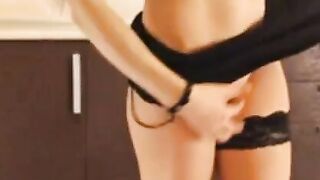 Russian Webcam Girl Dirty Talks and Strips