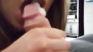 Pretty Girlfriend Swallows POV Cum Load 2