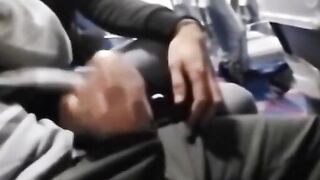 Public Handjob with Amateur Babe