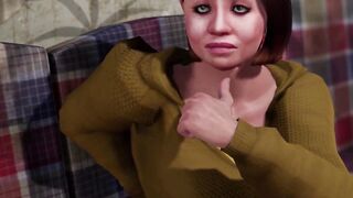 3D Babe With Big Tits Roughly Fucked In ANAL & Pussy Madness