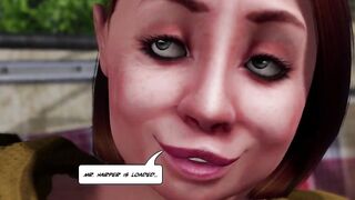 3D Babe With Big Tits Roughly Fucked In ANAL & Pussy Madness