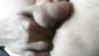 Self-Fucking Creampie: Gaping Gay Man Masturbating