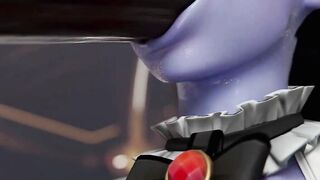 Multiple Cocks Dominate Widowmaker’s Holes in This 3D Parody Creampie Ride