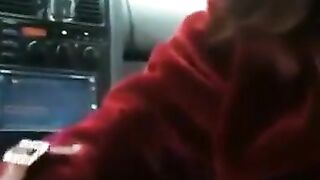 Russian Amateur Gives Blowjob in a Car During Lunch Break 2