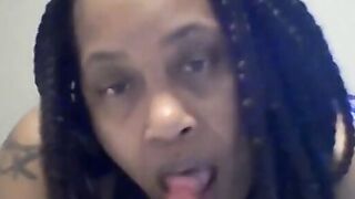 BBW Solo Female Plays with Dildo - Nasty Deep Throat 2