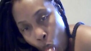 BBW Solo Female Plays with Dildo - Nasty Deep Throat 2
