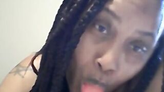 BBW Solo Female Plays with Dildo - Nasty Deep Throat 2