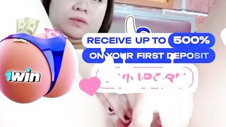 Filipina solo masturbation - kinky Pinay uses lovemaking toy for first time.