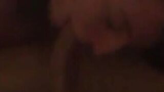 Amateur Couple's Cum-Covered Tits Threesome