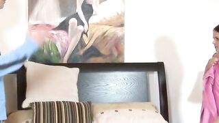 Petite russian teen getting ass fucked by stepdads friend