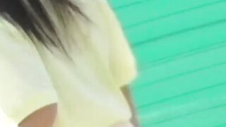 Voyeur films two tennis babes dressing after a sweaty match