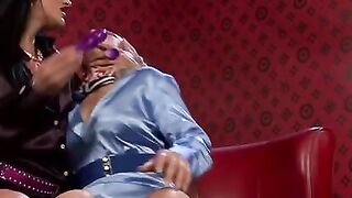 Babe licked with toy up ass