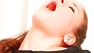 Elegant mature plays with toy