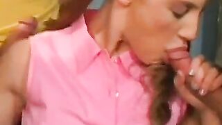 Horny teacher gets sucked