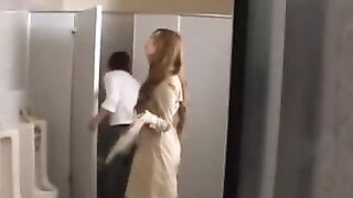 Hot public sex in the train