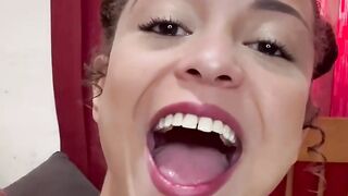 Skinny woman Polly Petrova tears up her twat with fake penis and mitts - amazing