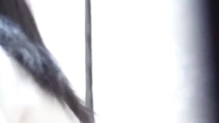 Pretty Japanese musician pokes pussy with a thick marker