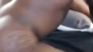 Black Stripper Gets Ass Eaten by a White Guy Before Hardcore Fuck
