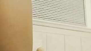 Big-Titted Blonde Rides Dildo On Cam