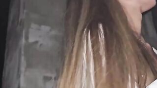 Sexy milf ass fucking porks with very first rendezvous in the rain on the street.