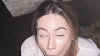 Sexy milf ass fucking porks with very first rendezvous in the rain on the street.