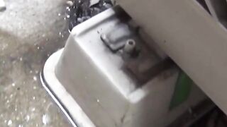 Voyeur secretly films Japanese girls with hairy twats pissing outdoors
