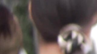 Voyeur secretly films Japanese girls with hairy twats pissing outdoors