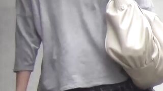 Voyeur secretly films Japanese girls with hairy twats pissing outdoors