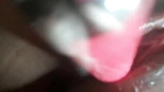 Wet Pin-up Girl Plays with Her Sex Toy 2
