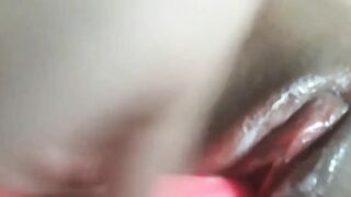 Wet Pin-up Girl Plays with Her Sex Toy 2