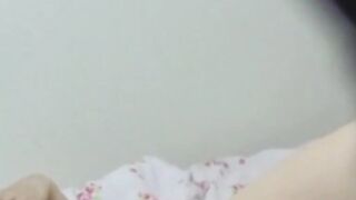 Hidden cam spies stunning babe poking her pussy deep