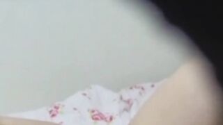 Hidden cam spies stunning babe poking her pussy deep