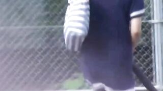 Voyeur snares Japanese chicks pissing in a public park