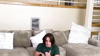 Glasses nerdy big tit gets titty fucked