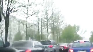 Public City Car Ride: Solo Female Orgasm with a Sex Toy