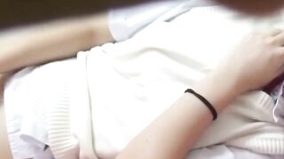 Horny Japanese lady loves finger fucking tasty twat