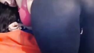 Russian Girl Teases in Spandex Yoga Leggings - Webcam Show