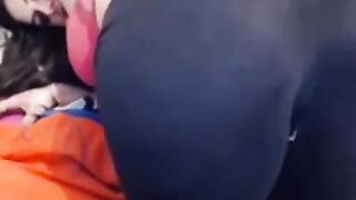 Russian Girl Teases in Spandex Yoga Leggings - Webcam Show