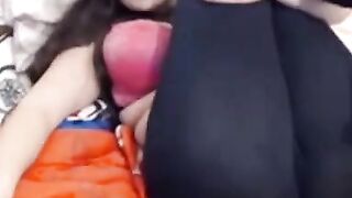Russian Girl Teases in Spandex Yoga Leggings - Webcam Show