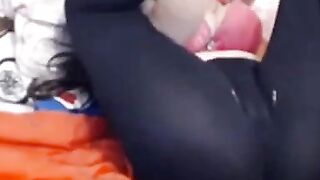 Russian Girl Teases in Spandex Yoga Leggings - Webcam Show