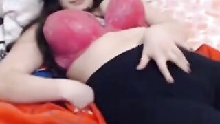 Russian Girl Teases in Spandex Yoga Leggings - Webcam Show