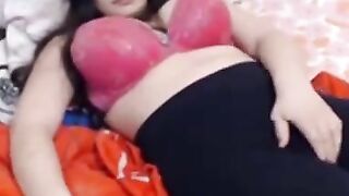 Russian Girl Teases in Spandex Yoga Leggings - Webcam Show