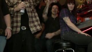 Busty Rain DeGrey Public Bar Orgy