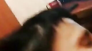 Brunette Amateur Girl Blowjob and Facial