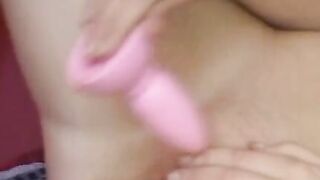 Sweetie uses her toy with lust