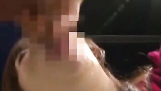 Sexy Asian's pink pussy licked