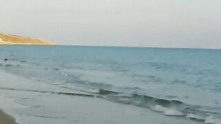 Amateur Couple's North Cyprus Beach Adventure