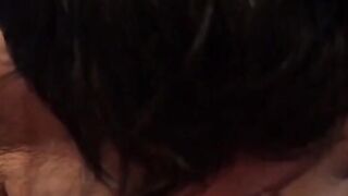 Big-Titted Grandma Loves Sucking and Swallows POV 2