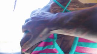 Tattooed hottie Anuskatzz has fun in the RV
